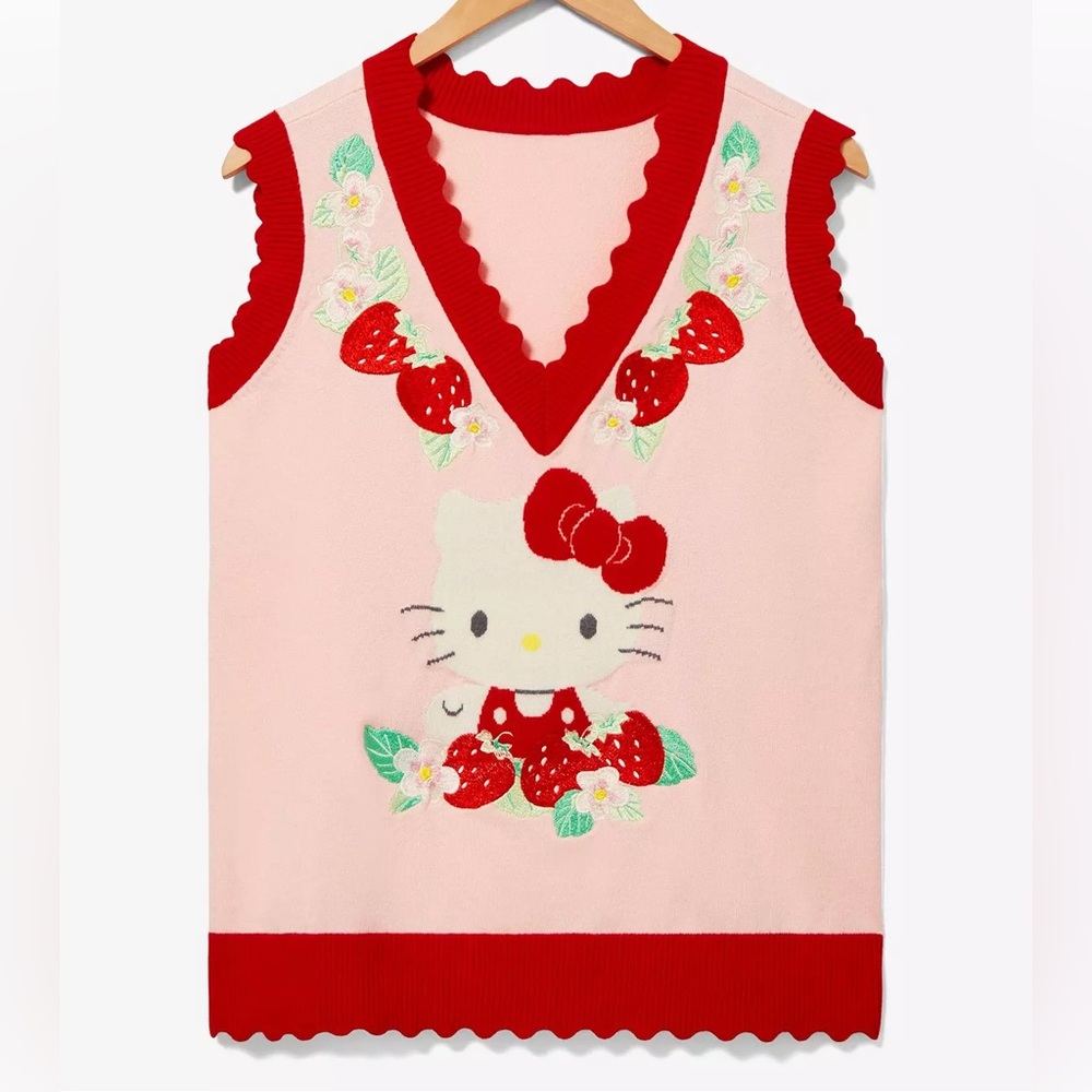 Sanrio Hello Kitty Strawberry‎ Floral Vest BoxLunch Exclusive My Melody